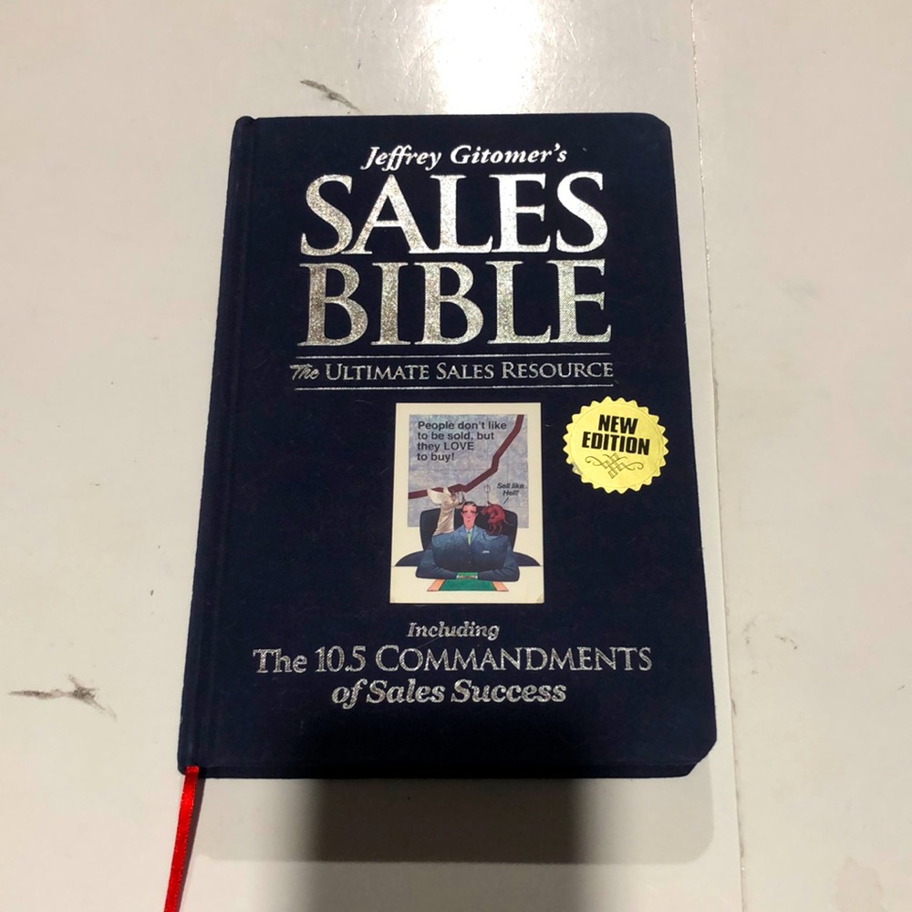 Jeffrey Gitomer’s Sales Bible hardcover book